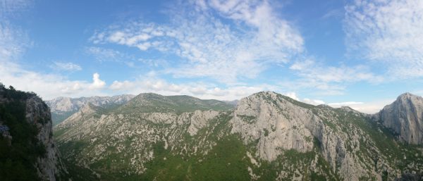 Uitzicht in Paklenica na een hike