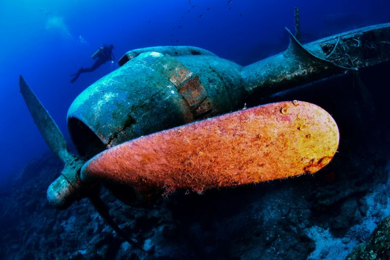 L’une des nombreuses épaves de la Côte d’Azur.