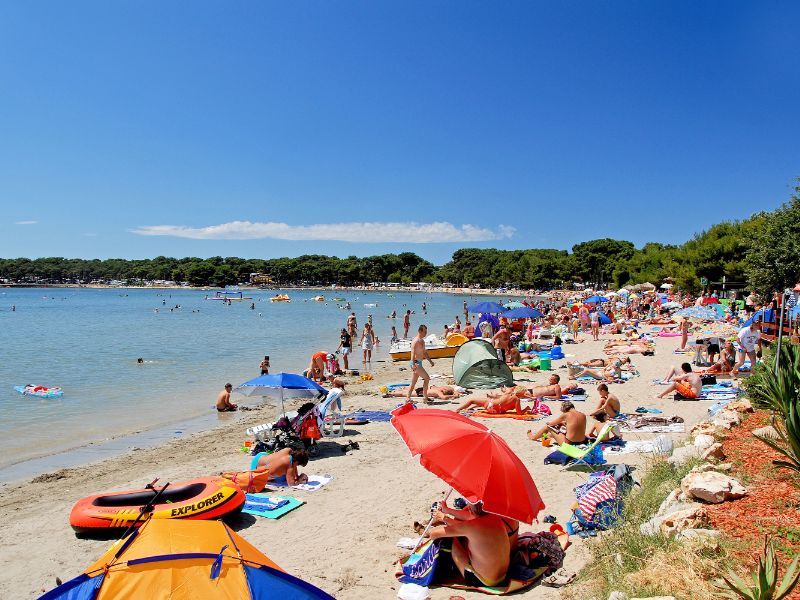 Plage de sable Arena Medulin Campsite